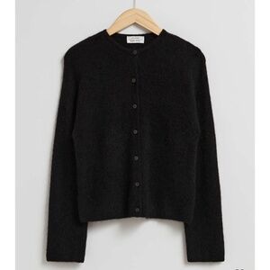 &Other Stories wool blend black cardigan NWT Medium